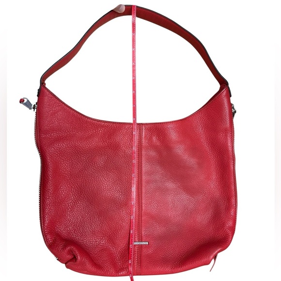 Rebecca Minkoff medium Bryn double zip hobo red shoulder bag - Picture 5 of 13